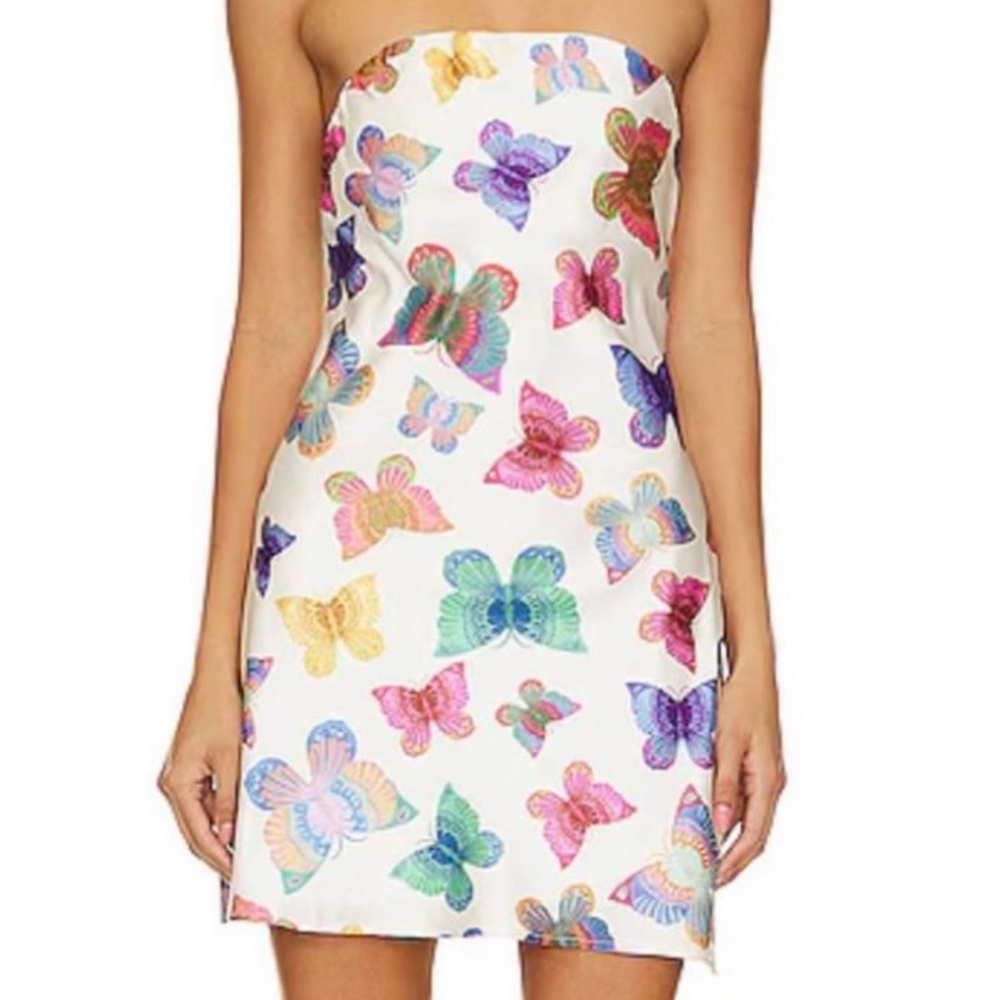 Show Me Your MuMu Multicolor Butterfly Dress
